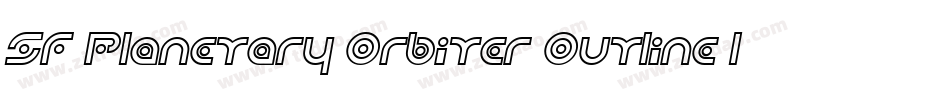SF Planetary Orbiter Outline Italic字体转换